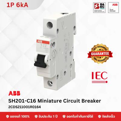 ABB Miniature Circuit Breaker SH201-C 16A 1P 6KA