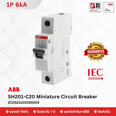 ABB Miniature Circuit Breaker SH201-C 20A 1P 6KA
