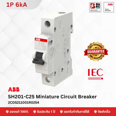 ABB Miniature Circuit Breaker SH201-C 25A 1P 6KA