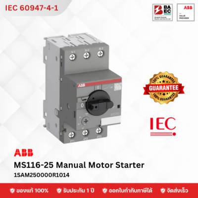ABB MS116 Manual Motor Starter Model MS116-25